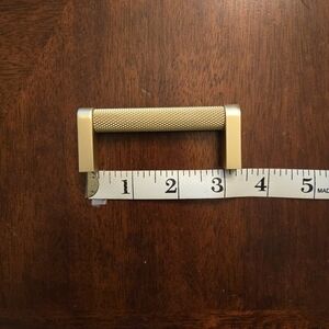 Set of 10 Gold Textured Drawer Pull Handle